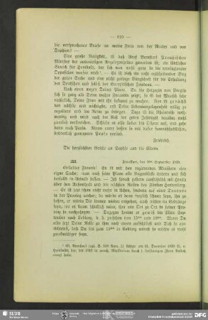 Friedrich von Schlegel an August Wilhelm von Schlegel, Frankfurt am Main, 03.09.1818