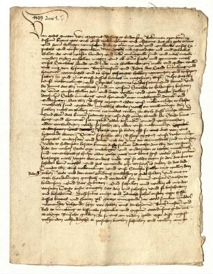 Abschrift zu UAa 1439 Juni 1 I.