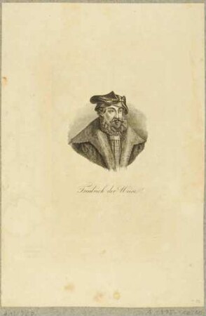 Bildnis Friedrich III. (der Weise), Kurfürst von Sachsen, Brustbild