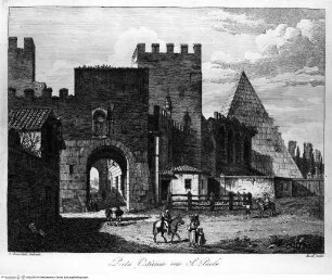 Vedute delle porte e mura di Roma - Porta S. Paolo
