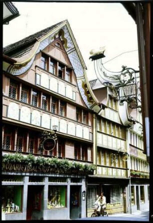 Appenzell: Apotheke und Nachbarhäuser