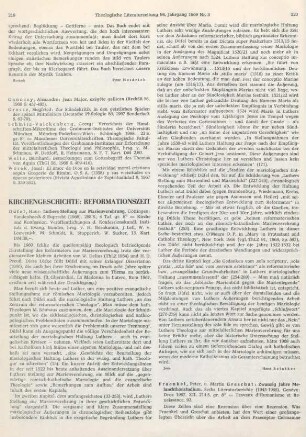 220-222 [Rezension] Zwanzig Jahre Melanchthonstudium