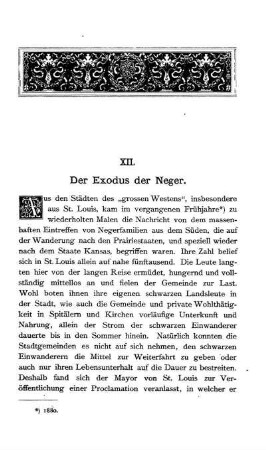 Der Exodus der Neger