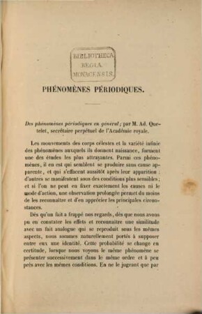 Physique du globe : Phénomènes périodiques