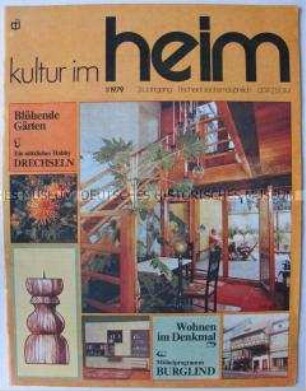 Fachzeitschrift für Wohnraumgestaltung "Kultur im Heim"