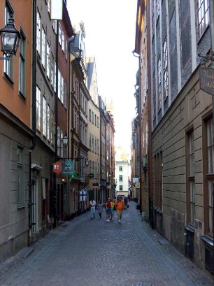Stockholm: Gasse auf Gamla Stan