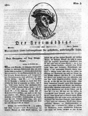 Nro. 5, Montag, den 7. Januar 1811