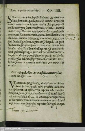 Socratis gratiae cur vestitae. Cap. IIII.