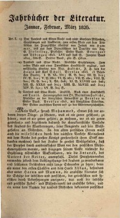Jahrbücher der Literatur. 33. 1826