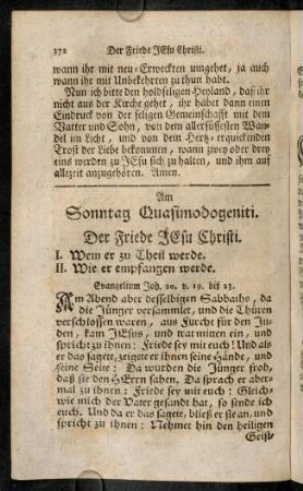 372-383, Am Sonntag Quasimodogeniti.