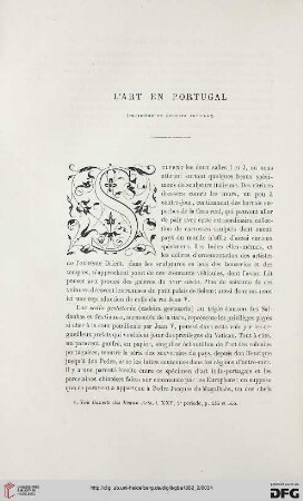 2. Pér. 26.1882: L' art en Portugal, 3 : [exposition rétrospective de Lisbonne]