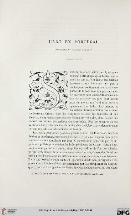 2. Pér. 26.1882: L' art en Portugal, 3 : [exposition rétrospective de Lisbonne]