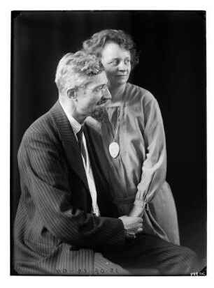 Doppelbildnis von Hans und Etha Richter, aufgenommen in Dresden im Atelier der Fotografin, Winckelmannstraße 29