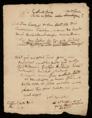 Brief von Johann Dolaeus an Unbekannt