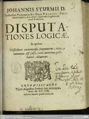 Disputationes logicae
