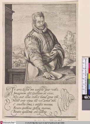 [Porträt des Kupferstechers Philips Galle; Philips Galle; Portret van Philips Galle]
