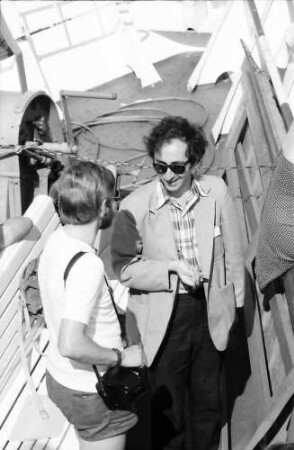 26. Tagung 1976 Physiker; Aufbruch zur Mainau: von oben Brian D. Josephson