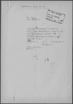 Gingen/Fils: Inspektionsbericht 1951