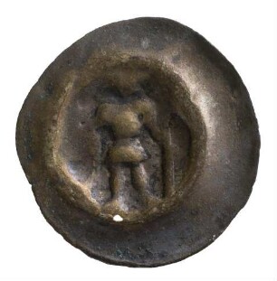 Münze, Hohlpfennig, 14.Jh./15.Jh