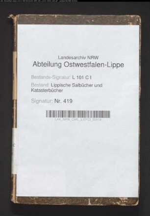 Meßbuch der Bauerschaft Göstrup von 1814