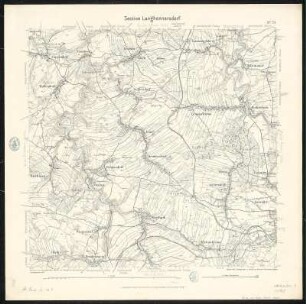 Äquidistantenkarte 79 : Section Langhennersdorf, 1909 : Section Langhennersdorf. - 1:25000. - Leipzig: Giesecke & Devrient, 1909. - 1 Kt.