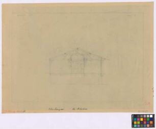 Icking (Landkreis Wolfratshausen): Bauernhaus, [Altes Haus Klostermayer]. Haupthaus, Stallteil (Querschnitt)