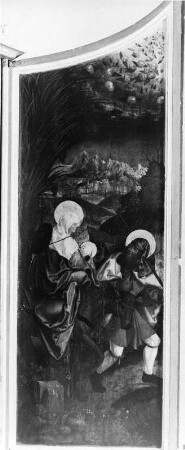 Altarflügel mit Flucht nach Ägypten : Altarflügel mit Flucht nach Ägypten. Tafelmalerei (um 1520-1525). Rottenmann (Steiermark)-Sankt Georgen, Filialkirche Sankt Georg