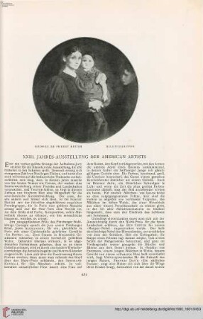 XXIII. Jahres-Ausstellung der American Artists