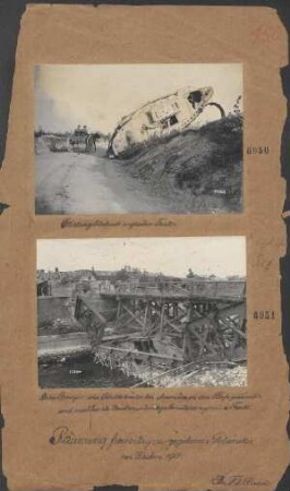 Steckengebliebener englischer Tank