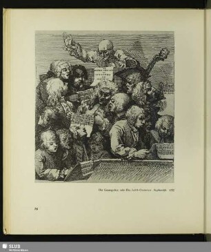 Der Gesangschor, oder Das Judith-Oratorium. Kupferstich, 1732