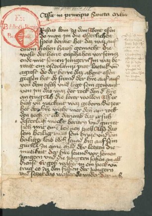 Passionstraktat 'Extendit manum'