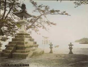 Die Bucht von Miyajima vom Festland aus gesehen