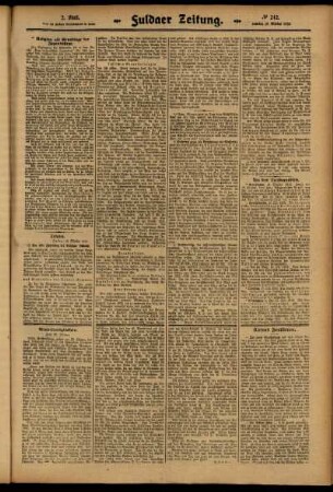 Zweite Ausgabe vom Samstag, den 18. Oktober 1913.