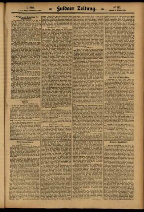 Zweite Ausgabe vom Samstag, den 18. Oktober 1913.
