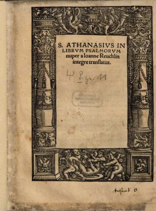 Athanasius in librum Psalmorum
