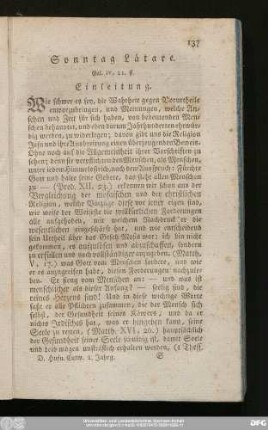 Sonntag Lätare. Gal. IV, 21. ff.