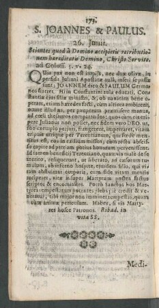 S. Joannes & Paulus.