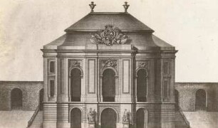 Dresden. Brühlsches Lusthaus, Elbseite. Aus: Sächsische Landesbibliothek - Staats- und Universitätsbibliothek Dresden (SLUB), Hist. Sax. G. 601.o