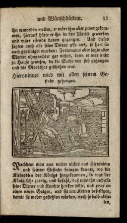 Hieronimus wird mit allen seinem Gesinde gehangen.