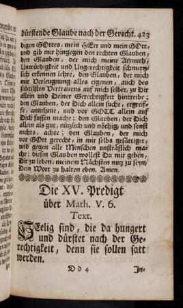 423-451, Die XV. Predigt