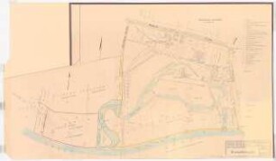 Gartenanlage Wasserwerk, Berlin-Jungfernheide: Grundstücksplan der Bauabteilung Berliner Wasserwerke 1:2000