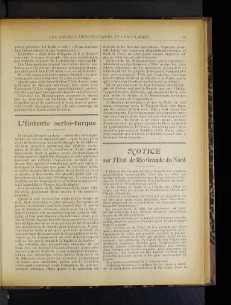 Notice sur l'Etat de Rio Grande du Nord