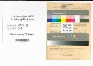 Entnazifizierung Wilhelm Kampmann , geb. 26.04.1890 (Feuerwehrmann)