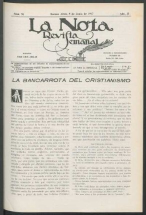 La bancarrota del cristianismo