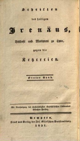Sämmtliche Werke der Kirchen-Väter : aus dem Urtexte in das Teutsche übersetzt, 3