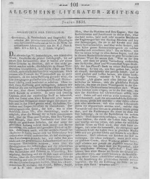 Planck, G. J.: Geschichte der protestantischen Theologie von der Konkordienformel an bis in die Mitte des achtzehnten Jahrhunderts. Göttingen: Vandenhoeck & Ruprecht 1831