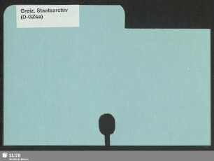 Greiz-Jena: [Handschriftenkatalog der RISM-Arbeitsstelle Dresden]