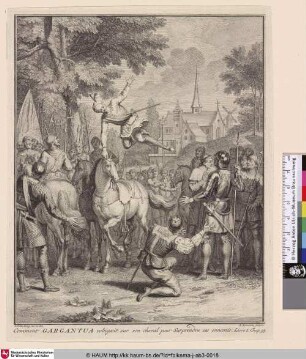 Comment Gargantua voltigeoit sur son cheval