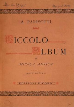 Piccolo album di musica antica