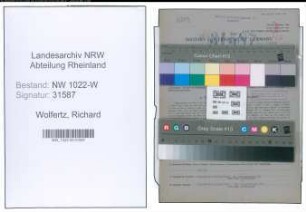 Entnazifizierung Richard Wolfertz , geb. 10.12.1894 (Verwaltungsangestellter)